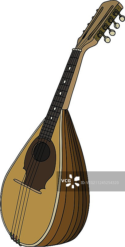 经典木制曼陀林图片素材