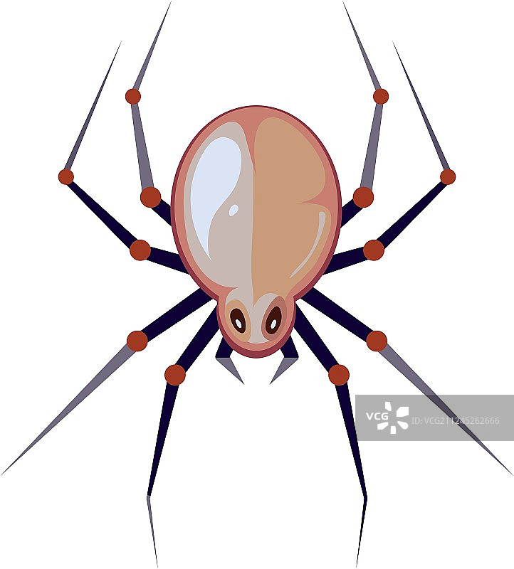 大蜘蛛插画图片素材
