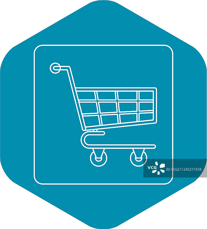 购物车图标轮廓图片素材