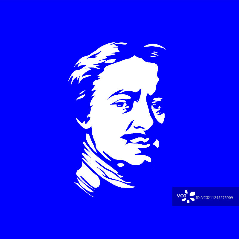 俄罗斯彼得大帝名人肖像图片素材