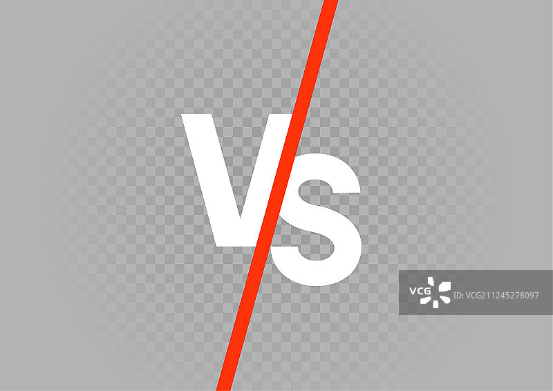 白色VS字母图片素材