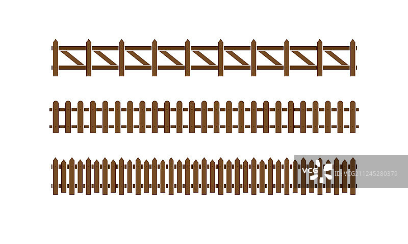 木栅栏合集图片素材