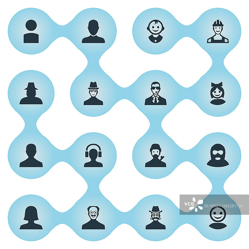 简约会员图标合集图片素材