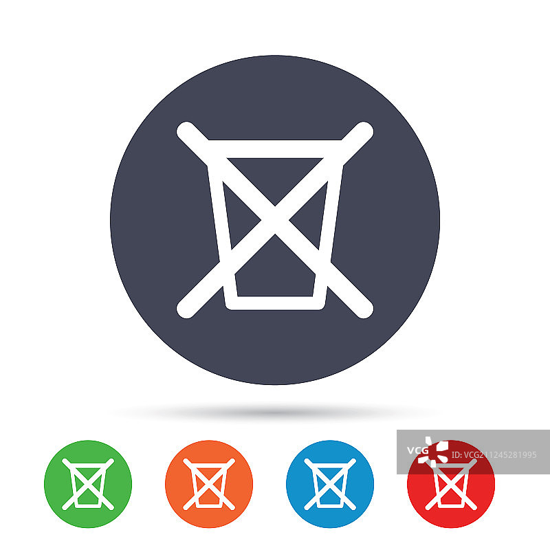 请勿乱扔垃圾回收标志图片素材