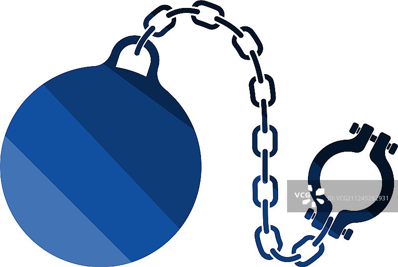 带球脚镣图标图片素材