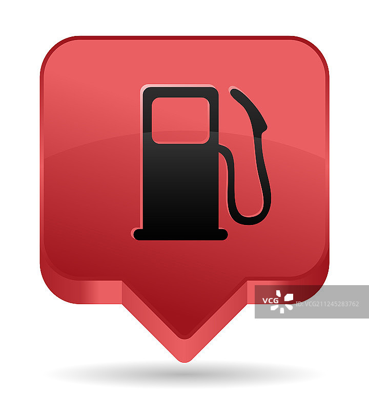 红色加油泵图标图片素材