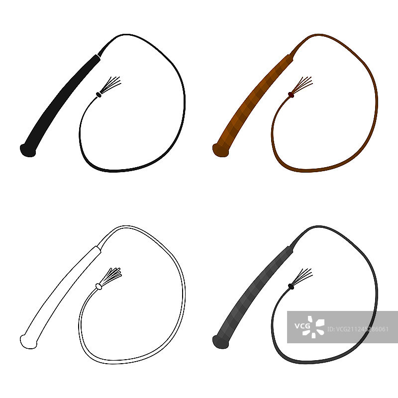 鞭子图标卡通西部元素图片素材