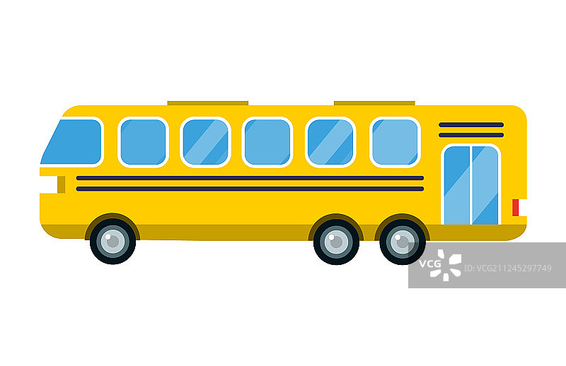 城市黄色巴士道路图片素材