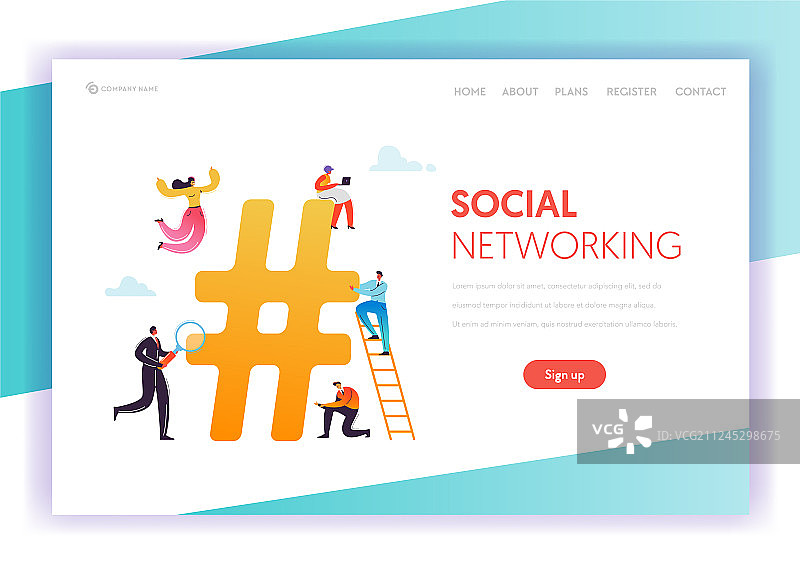 社交媒体网络通讯概念图片素材