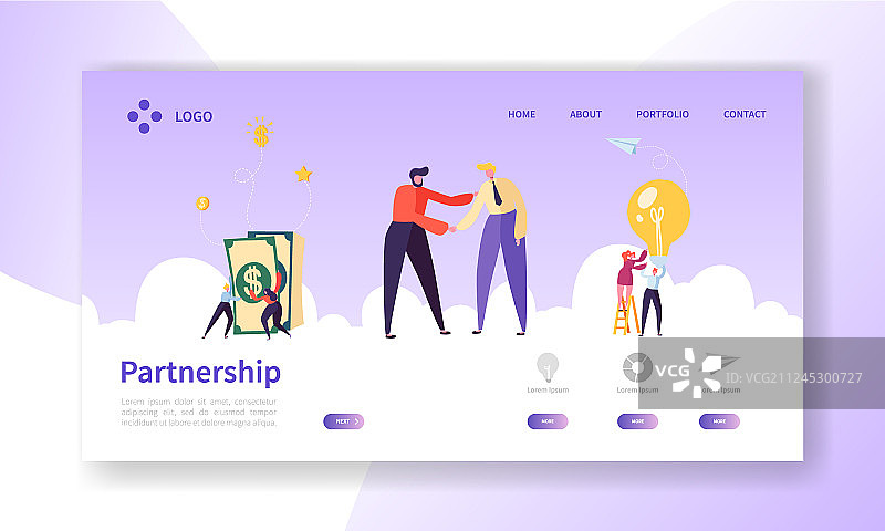 商人握手达成合作协议图片素材