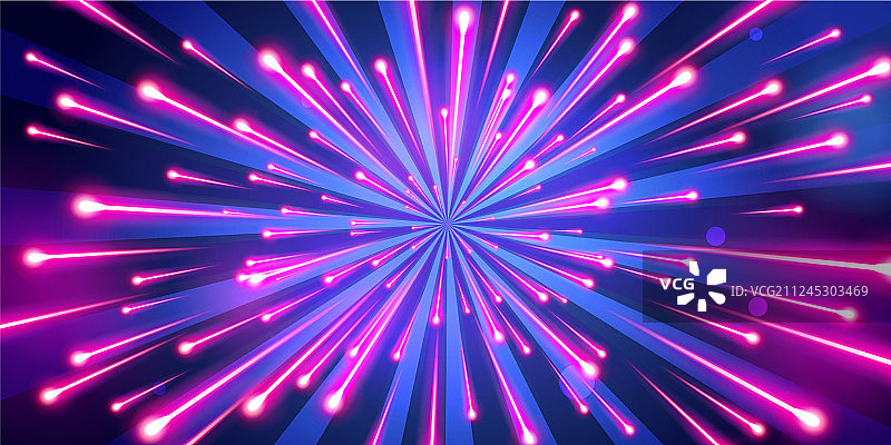 抽象霓虹色大爆炸烟花图片素材