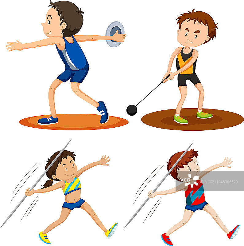 人们进行田径运动图片素材