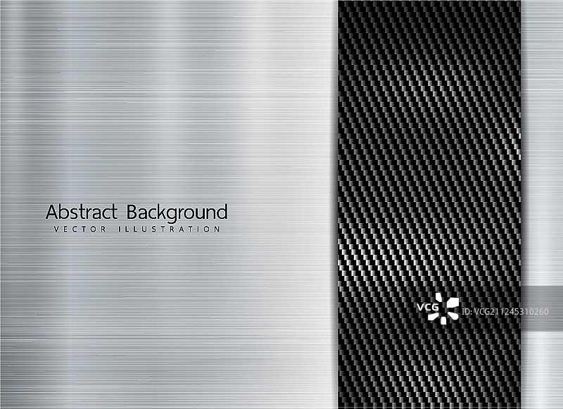 碳纤维纹理上的抽象金属框架图片素材