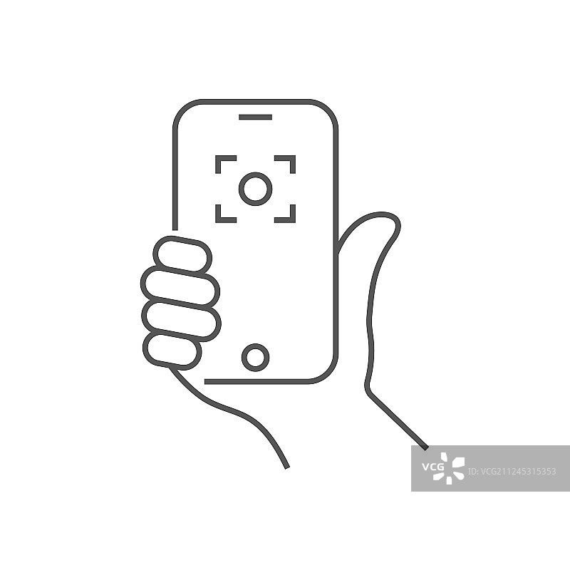 手持手机自拍图标图片素材