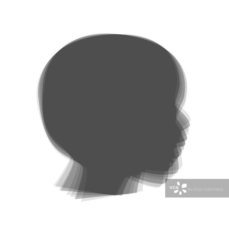 摇头灰色图标图片素材