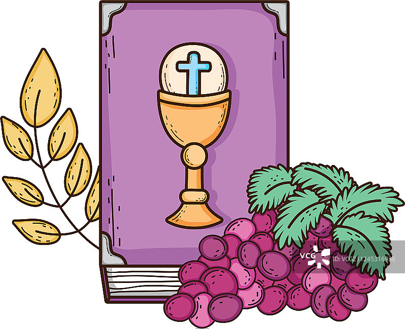 葡萄和圣经图片素材