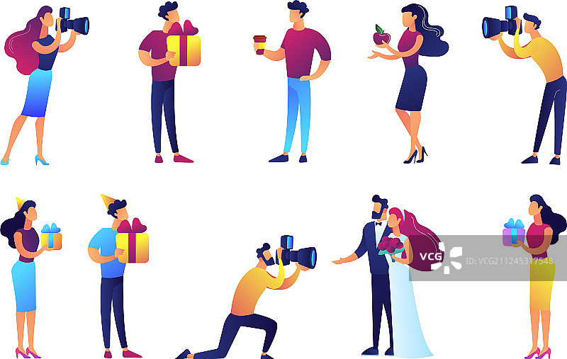 摄影师与婚礼场景素材图片素材