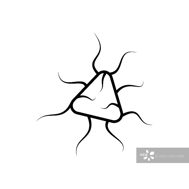 细线风细菌和微生物图标图片素材