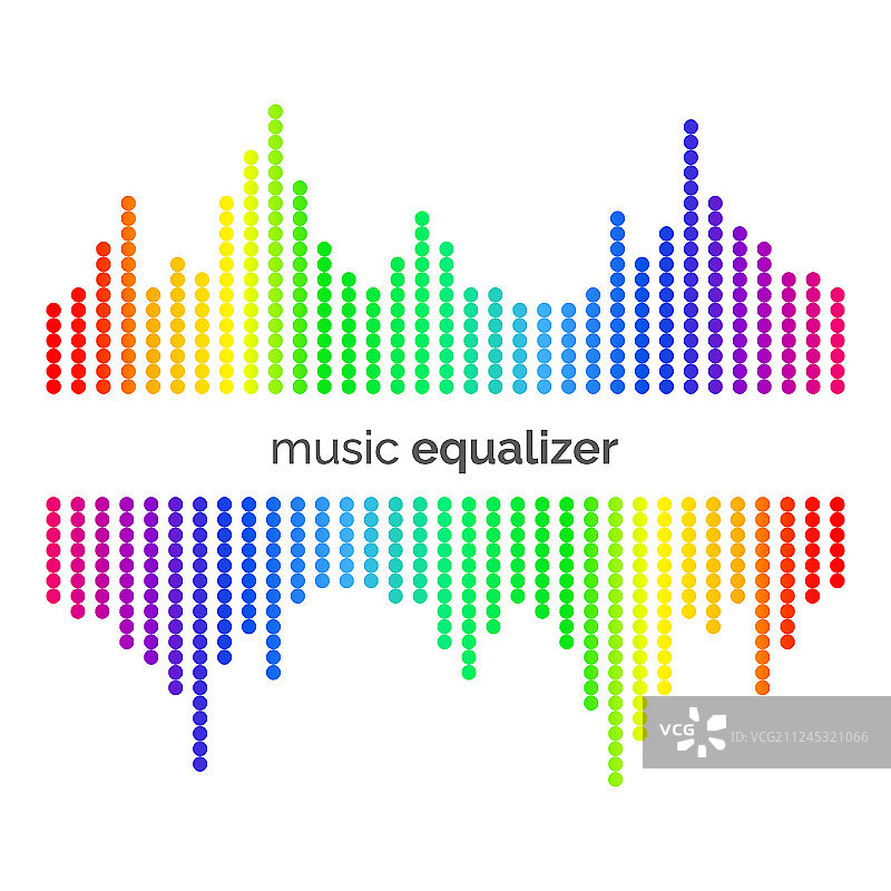 彩色音乐均衡器图片素材