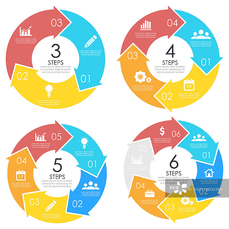 圆形图表设定模板图片素材