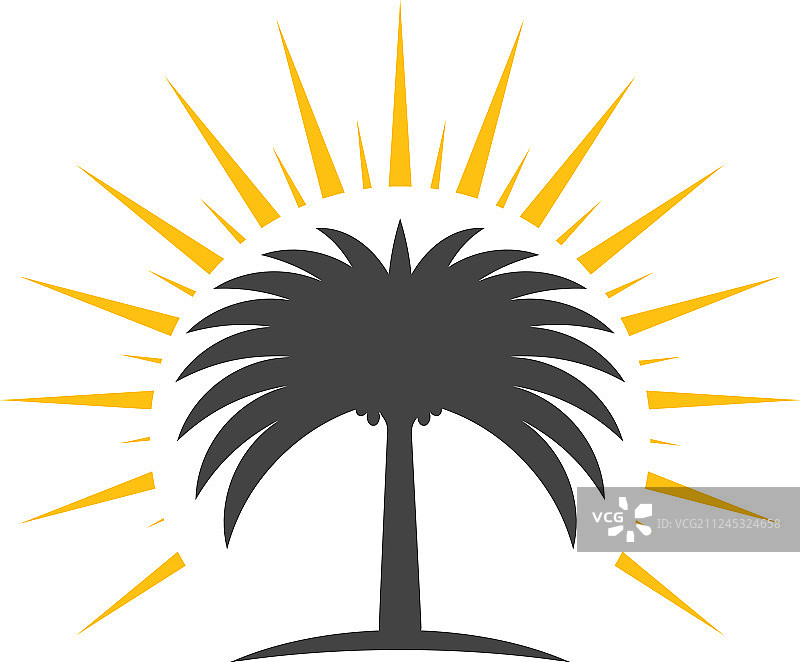 椰枣树图标图片素材