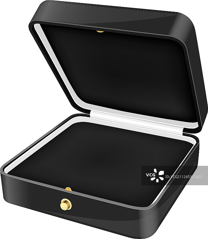 黑色首饰盒空盒子图片素材