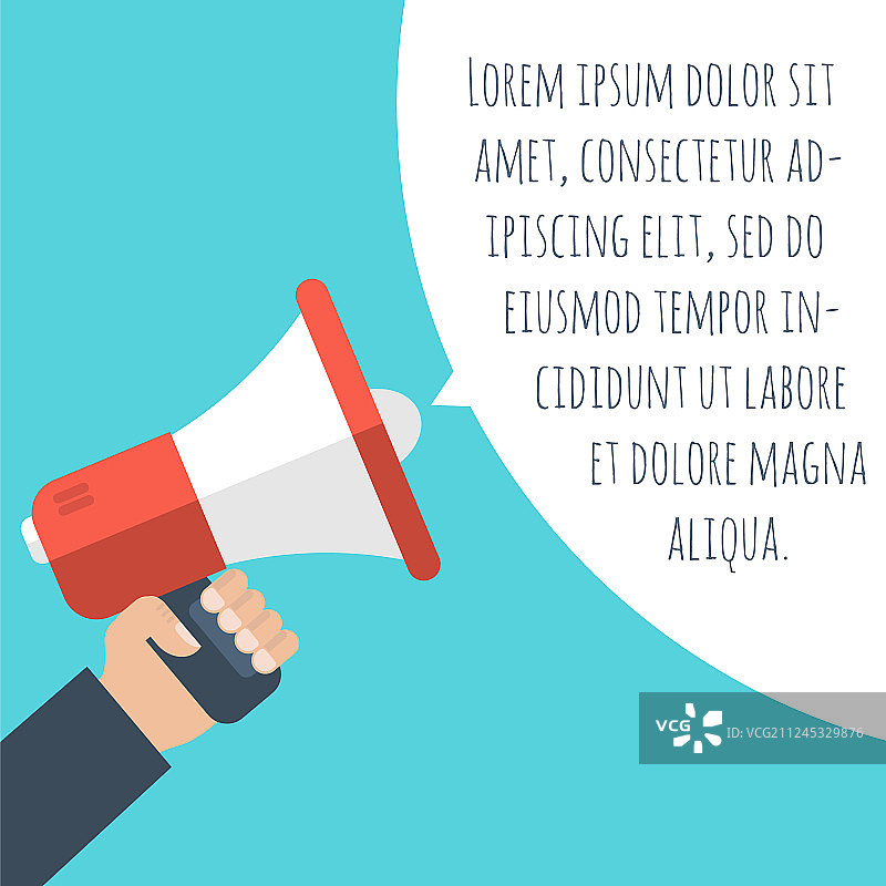 带语音气泡的扬声器图片素材