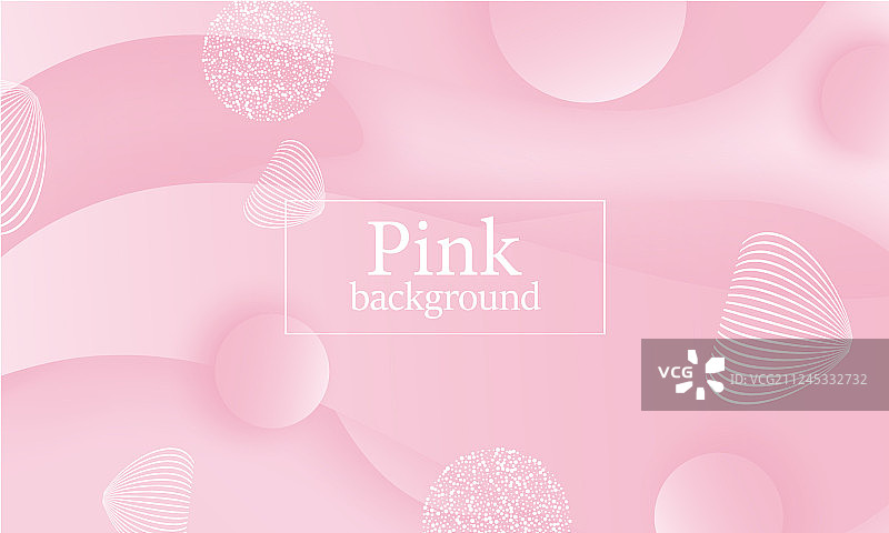粉色背景3D设计图片素材