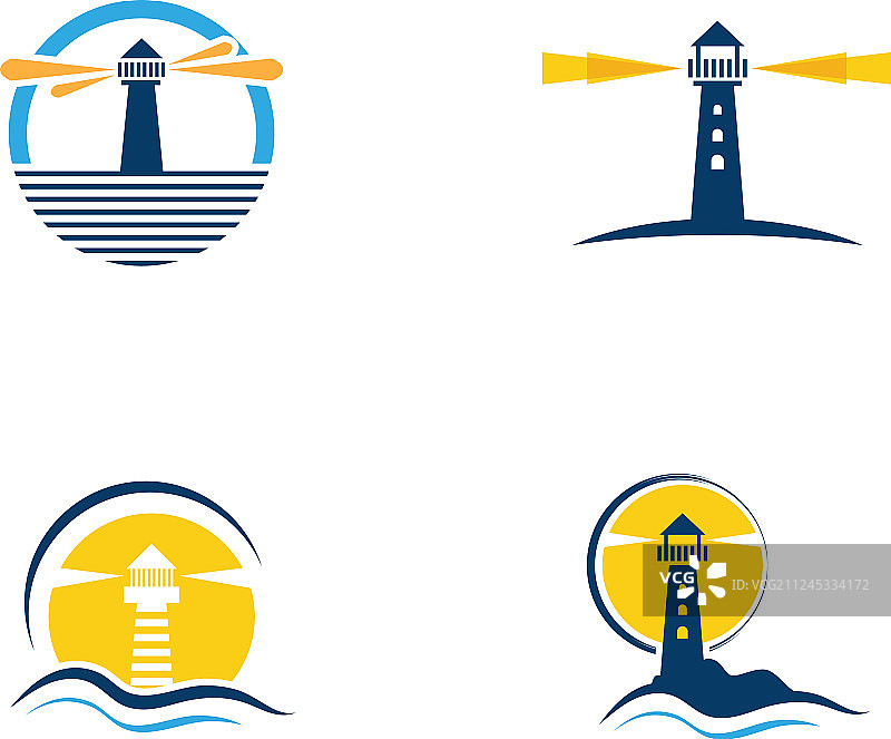 灯光房屋Logo图标模板图片素材