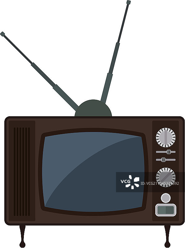 老式电视媒体图片素材