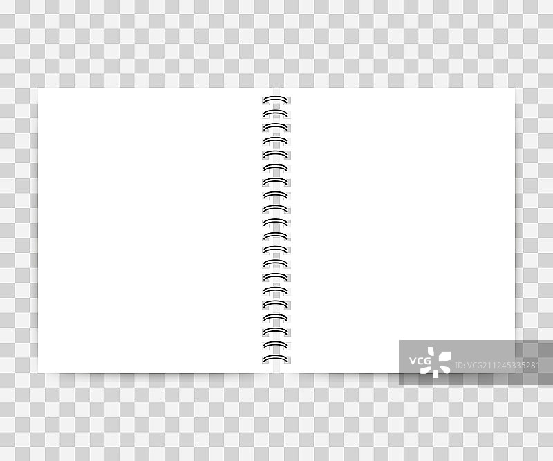 带有文本占位符的笔记本模型图片素材