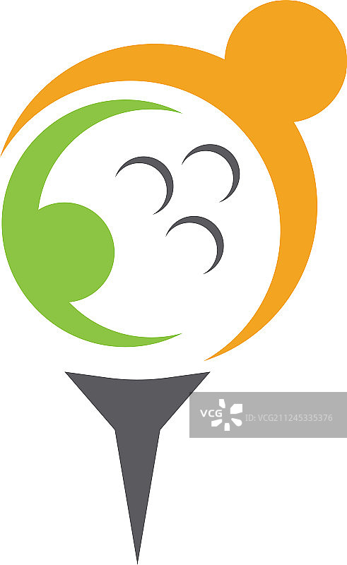 高尔夫Logo图标设计模板图片素材