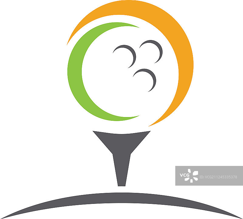 高尔夫Logo图标设计模板图片素材