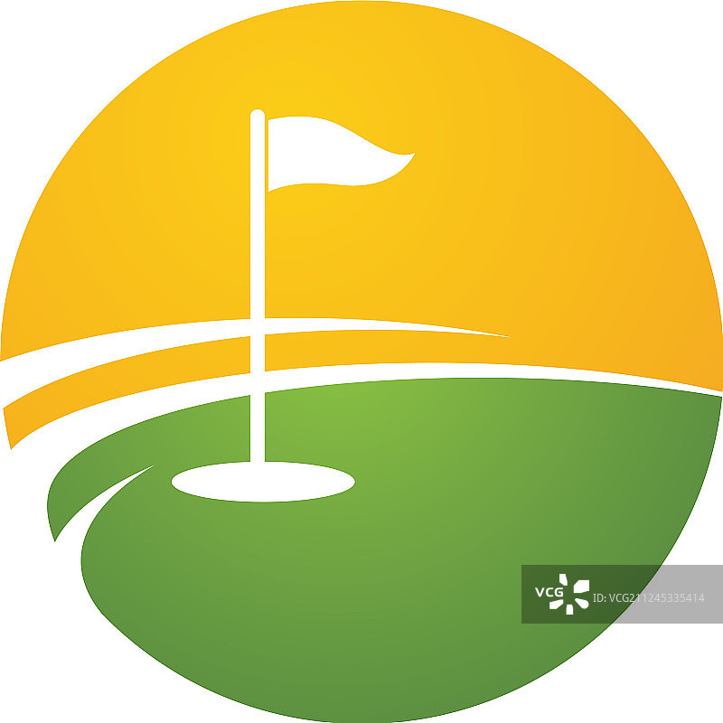 高尔夫Logo图标设计模板图片素材
