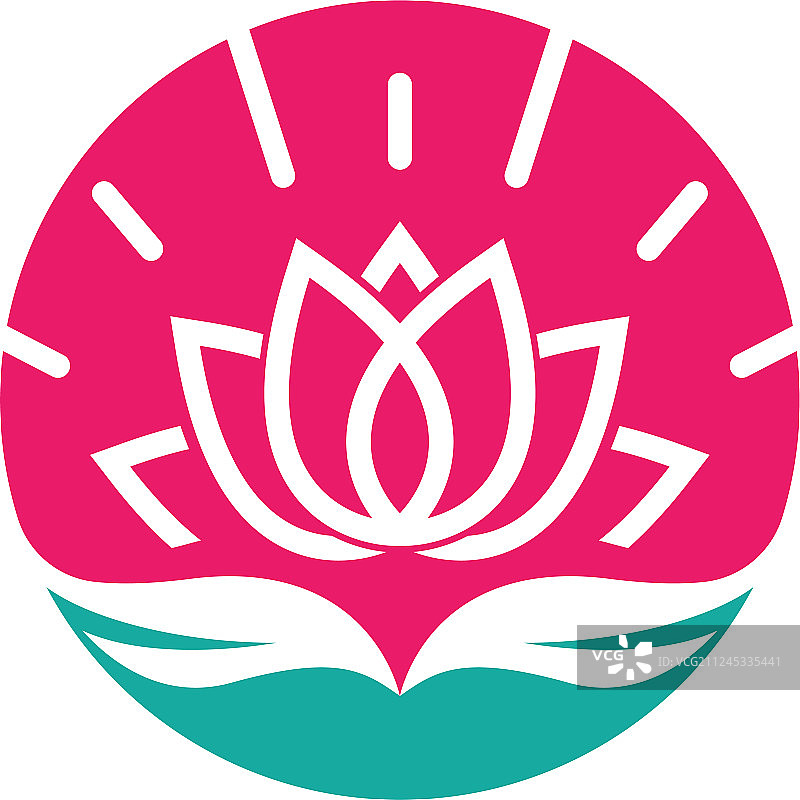 荷花设计标志模板图标图片素材