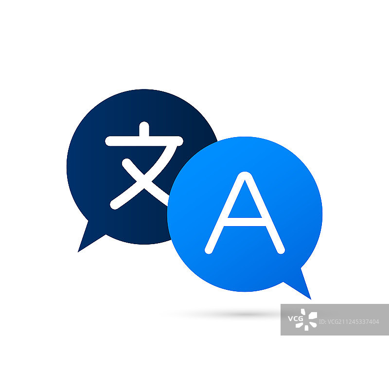 在线翻译概念2.5D智能手机图片素材