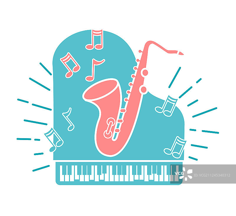 爵士音乐概念图片素材