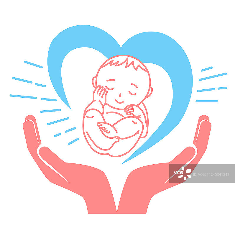 新生儿诞生概念图片素材