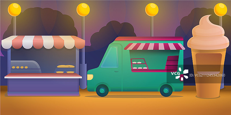 美食节活动banner（卡通风格）图片素材