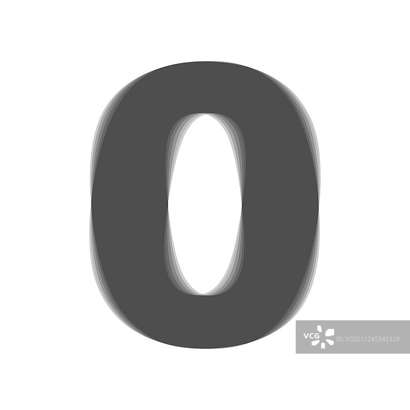 数字0标志设计模板元素图片素材