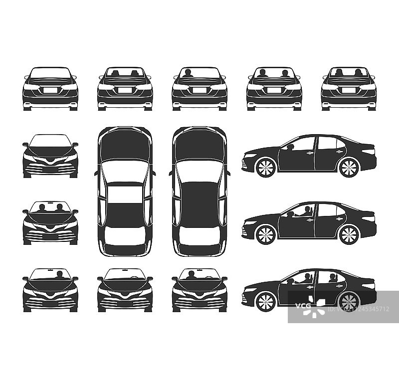 汽车图标图片素材