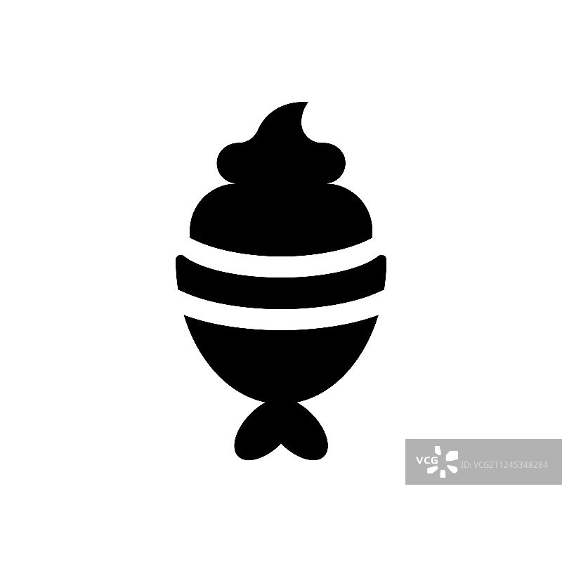 鱼形冰淇淋糖果实体风格图标图片素材