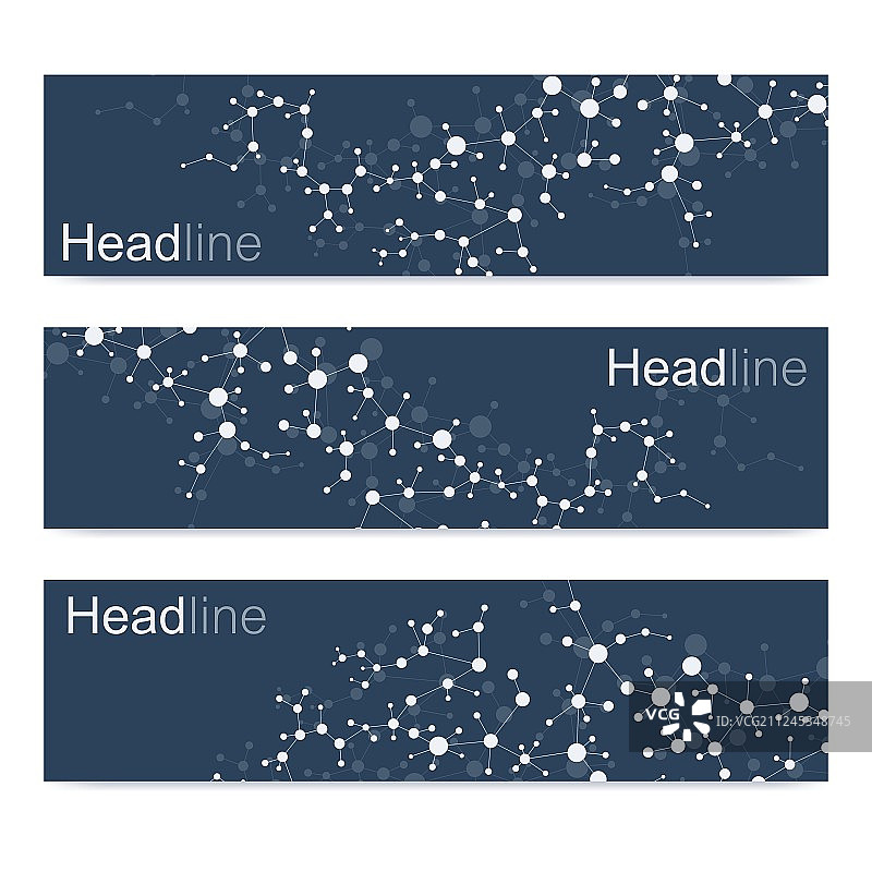 现代DNA横幅科学装置图片素材