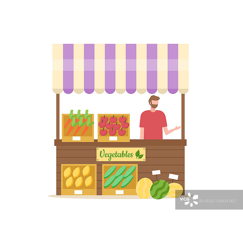 夏季蔬菜商店市场人物图片素材