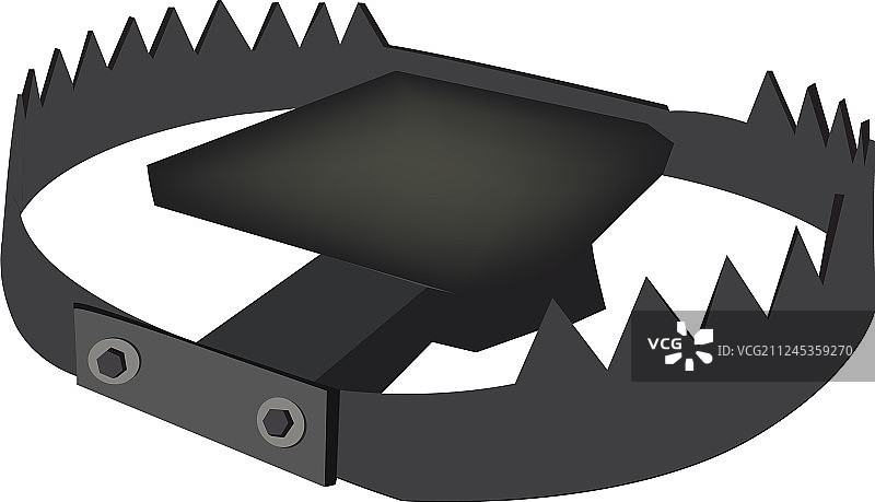 狩猎钢制陷阱图片素材