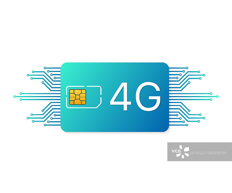 4G SIM卡移动通信技术图片素材