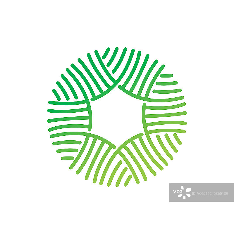 叶子标志设计模板集图片素材
