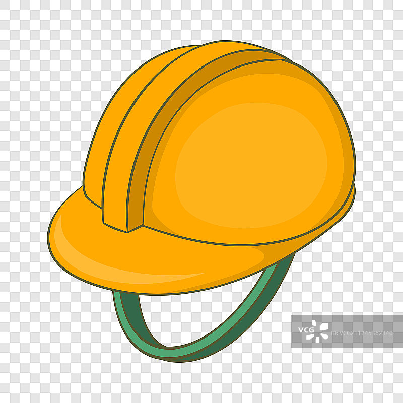 卡通风格的建筑头盔图标图片素材