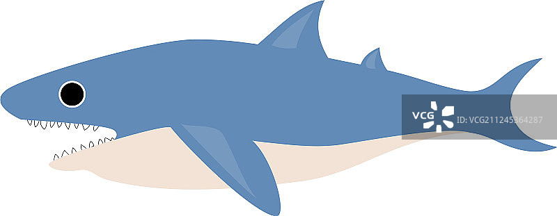 张大嘴巴的鲨鱼剪贴画图片素材