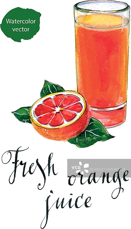 橙汁，配橙子图片素材